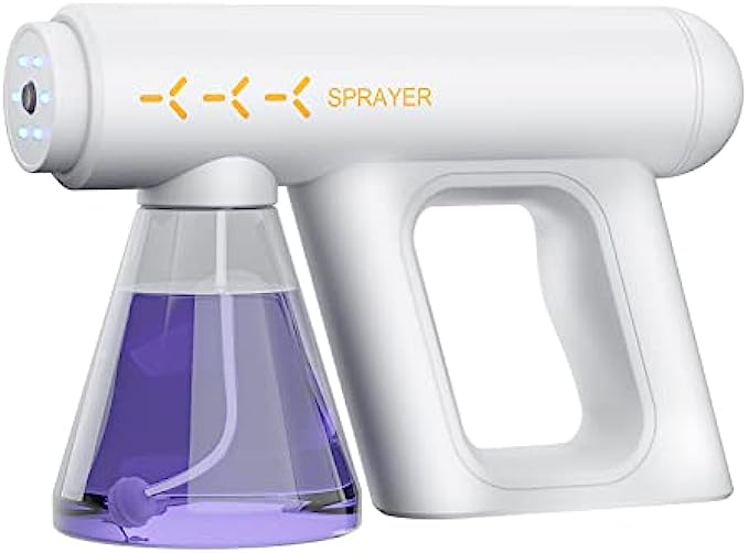 GLGLMA Atomizer Sprayer, Electric Handheld Sprayer Disinfectant Fogger Gun Portable Rechargeable Sprayer Gun, Nano Atomizer for Home Office School Hotel