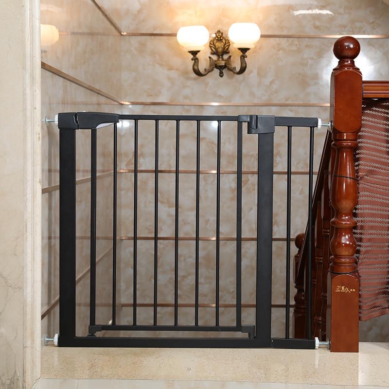 Black Color Baby Safety Gate Pet Fence Divider Self Fix Barrier Door for Babies or Pets