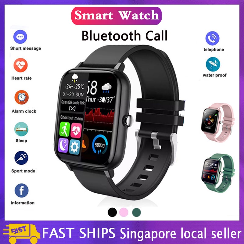 [SG Stock] Smart Watch Men&#039;s And Women&#039;s  Fitness Tracker Bluetooth Call Sports Watch