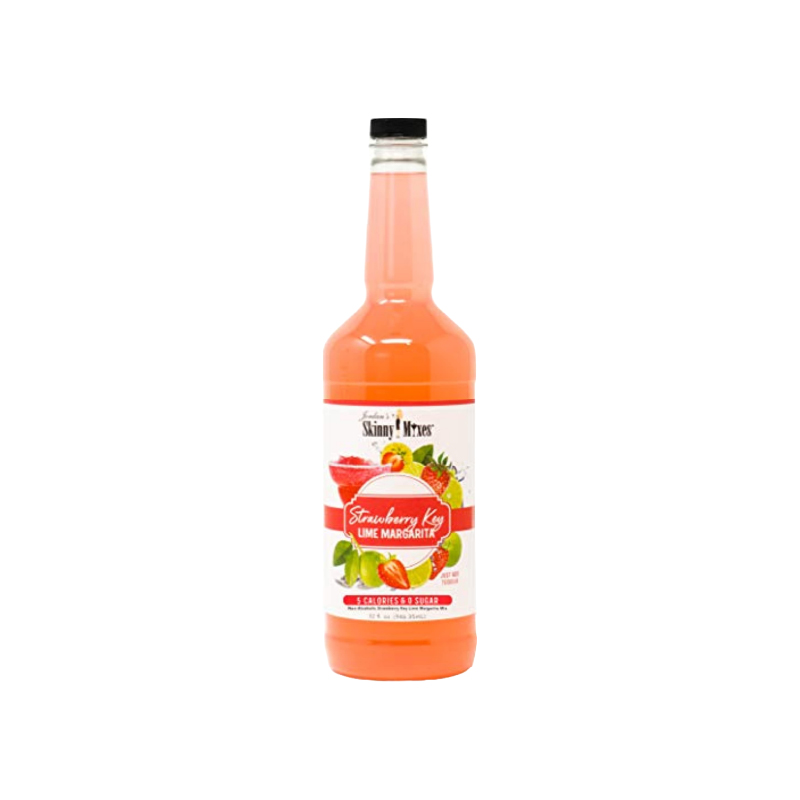 Jordan&#039;s Skinny Mixes Strawberry Key Lime Margarita, Sugar Free Cocktail Flavoring Mix, 32 Fl Oz