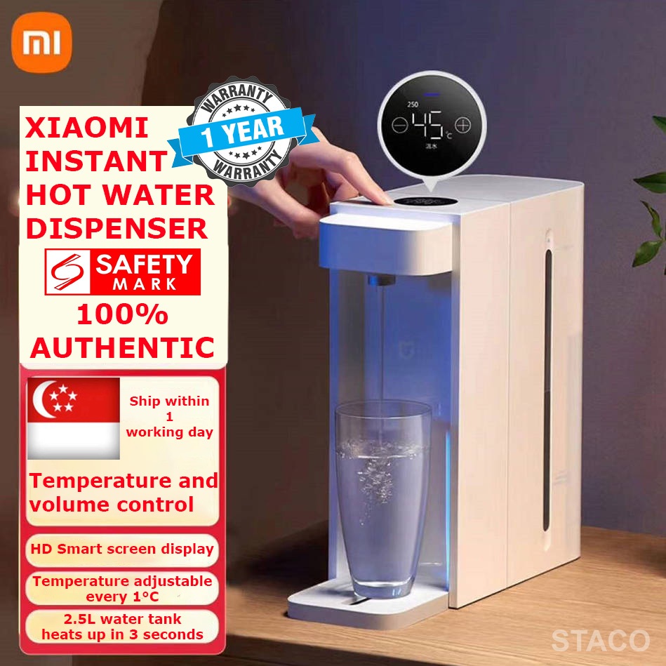 1 YEAR WARRANTY| WATER DISPENSER HOT AND WARM XIAOMI MIJIA 2.5L Instant direct drinking water dispensers SG 3PIN PLUG