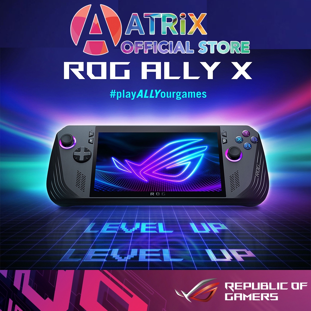ROG Ally X | 7” FHD Touch | Ryzen Z1 Extreme | Radeon Graphics | 24GB LPDDR5 | 1TB SSD | Win11 | 2Y